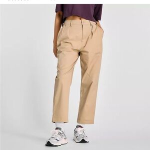 New Balance Boylston Twill Tapered Pant Sz M Stoneware